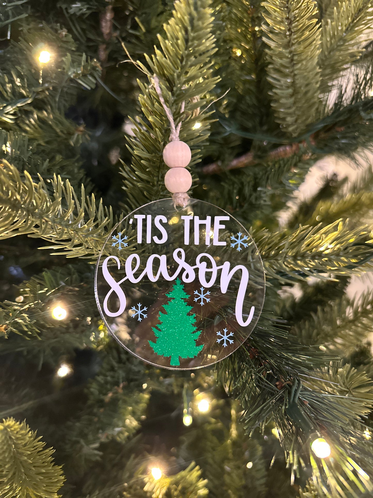 Acrylic Ornaments with Multiple Design or Custom Options