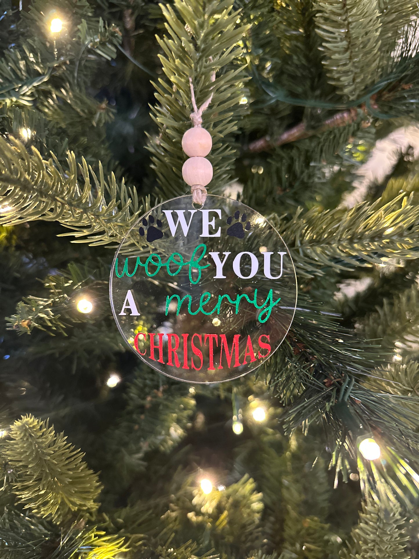 Acrylic Ornaments with Multiple Design or Custom Options