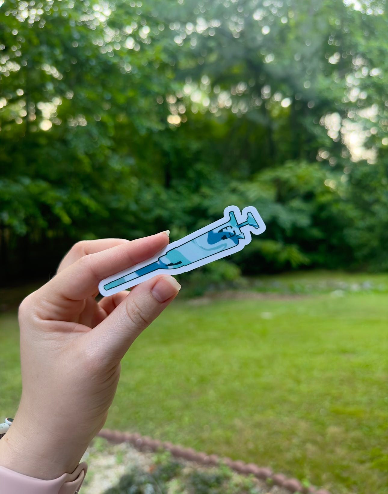 Pipette Sticker (Blue) | Waterproof/Dishwasher Safe