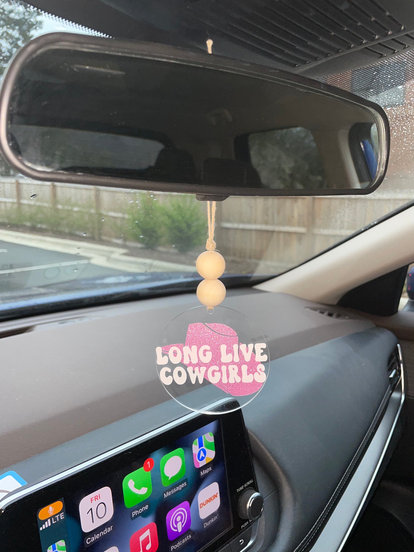 Long Live Cowgirls Car Charm | Rearview Mirror Hanging Decor | Air Freshener / Diffuser
